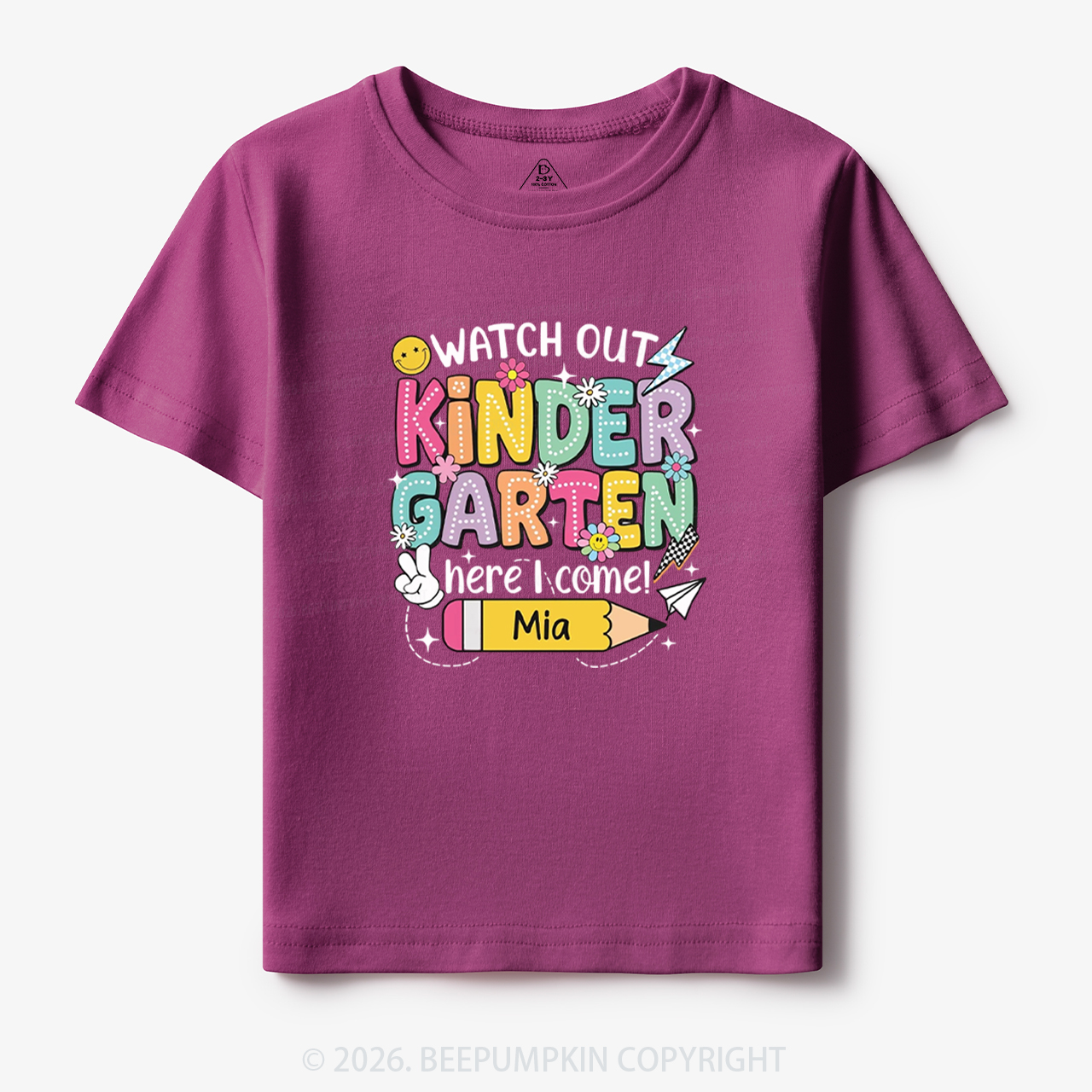Personalized Watch Out Kindergarten Here I Come Toddler&Kid's Tees