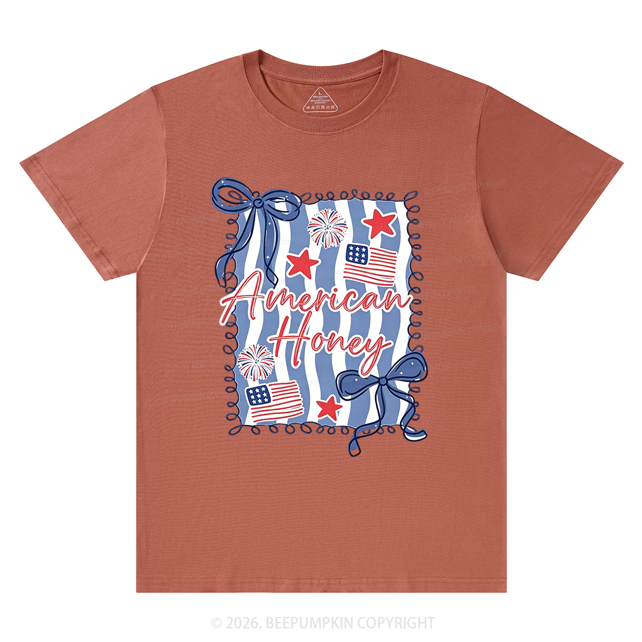 American Honey Flag Bows T-Shirts