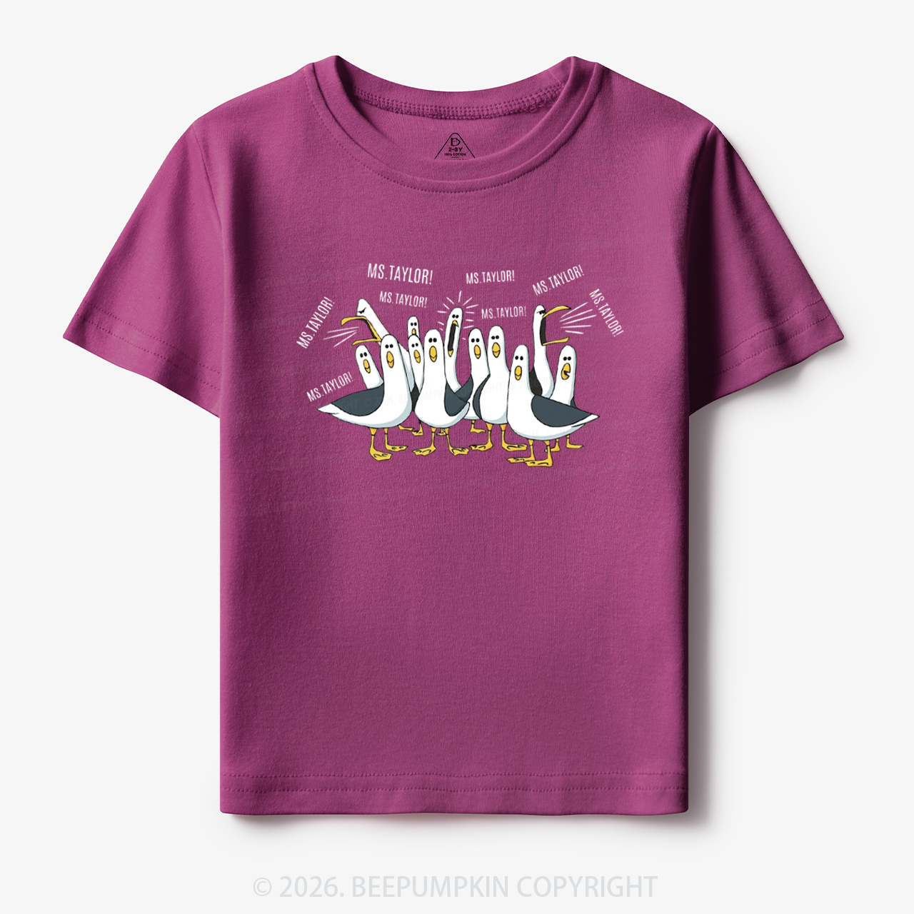 Personalized Teacher Name Seagulls Funny Toddler&Kid's Tees
