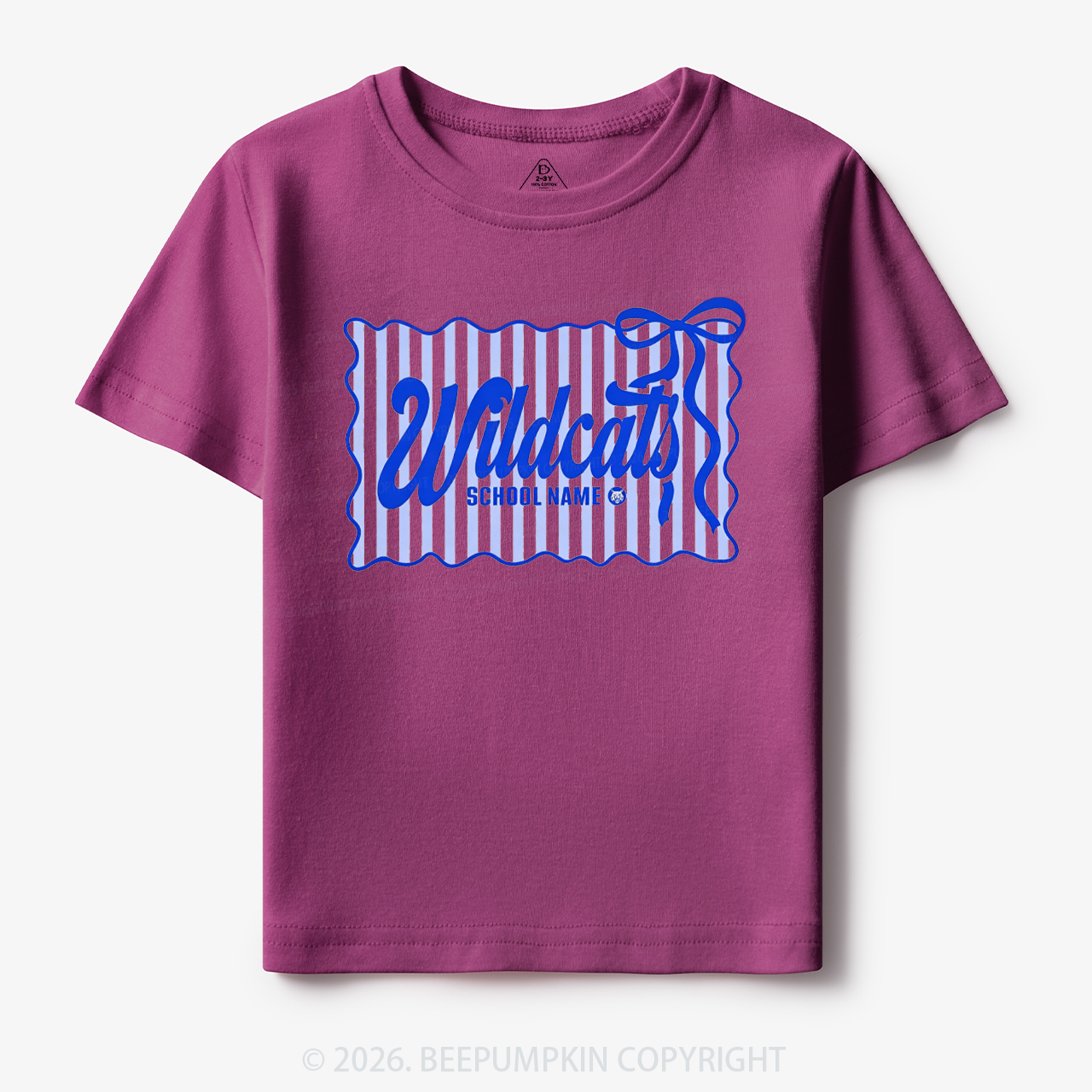Personalized School Name Mascot Toddler&Kid's Tees
