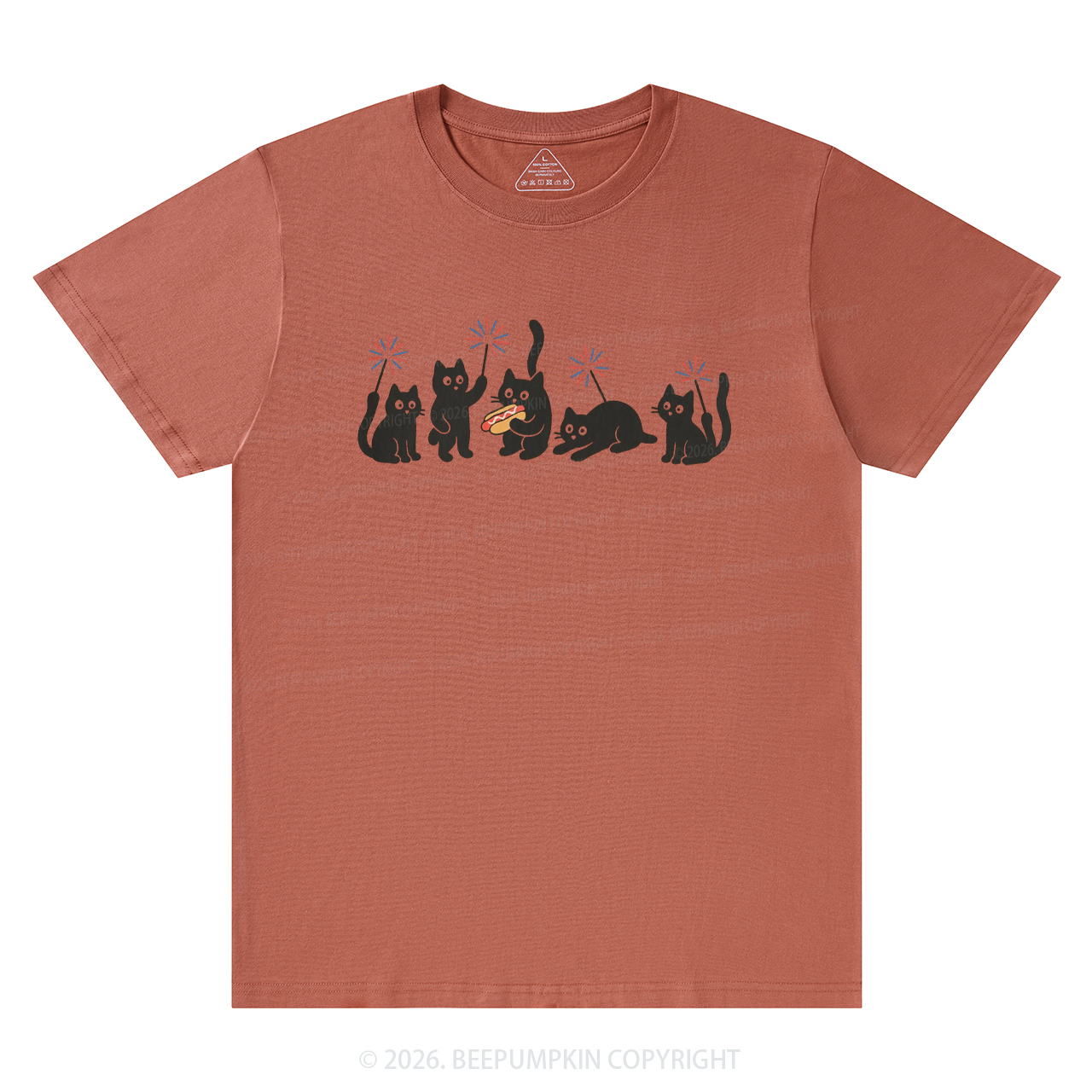 4th of July Funny Black Cats T-Shirts