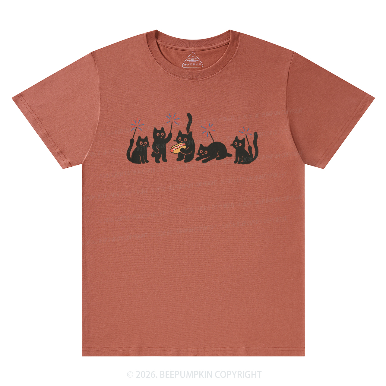 4th of July Funny Black Cats T-Shirts
