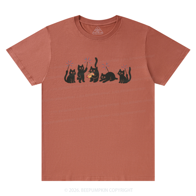 4th of July Funny Black Cats T-Shirts