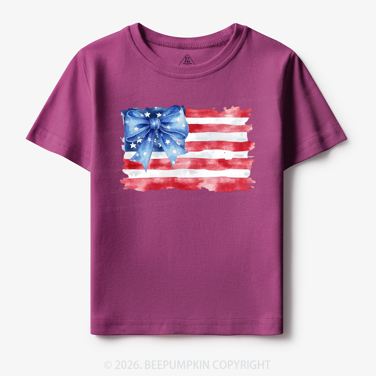 4th of July American Flag Toddler&Kid's Tees