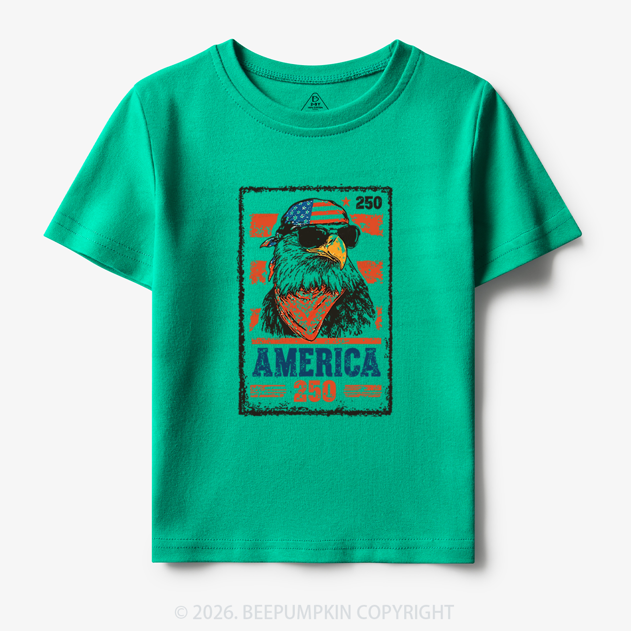 250th American Eagle 4th of July Toddler&Kid's Tees