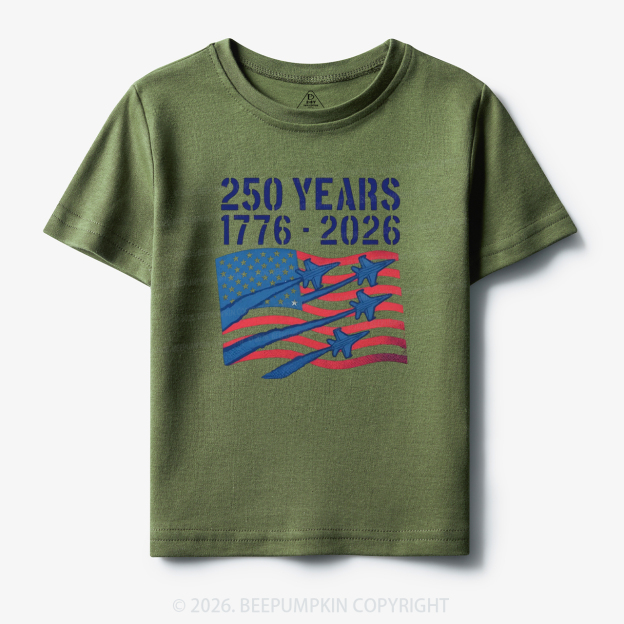 250 Years 1776-2026 America Patriotic Toddler&Kid's Tees