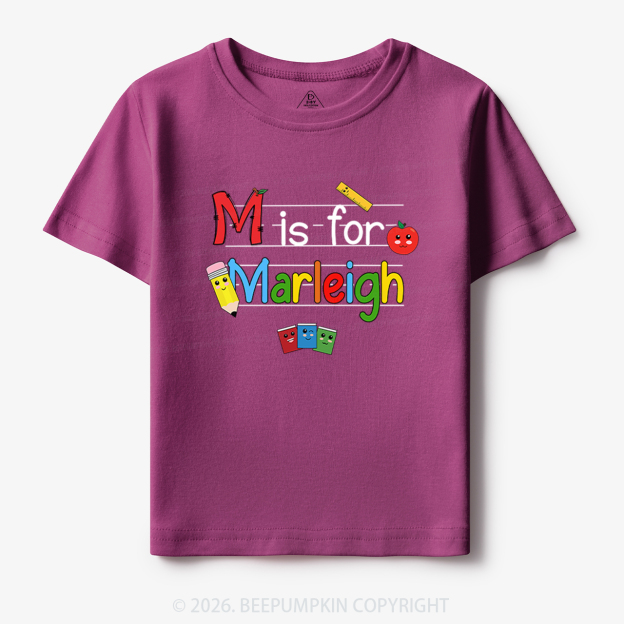 Personalized Kids Name Toddler&Kid's Tees Beepumpkin