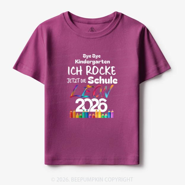 Personalized I Rock School Back To School Toddler&Kid's Tees