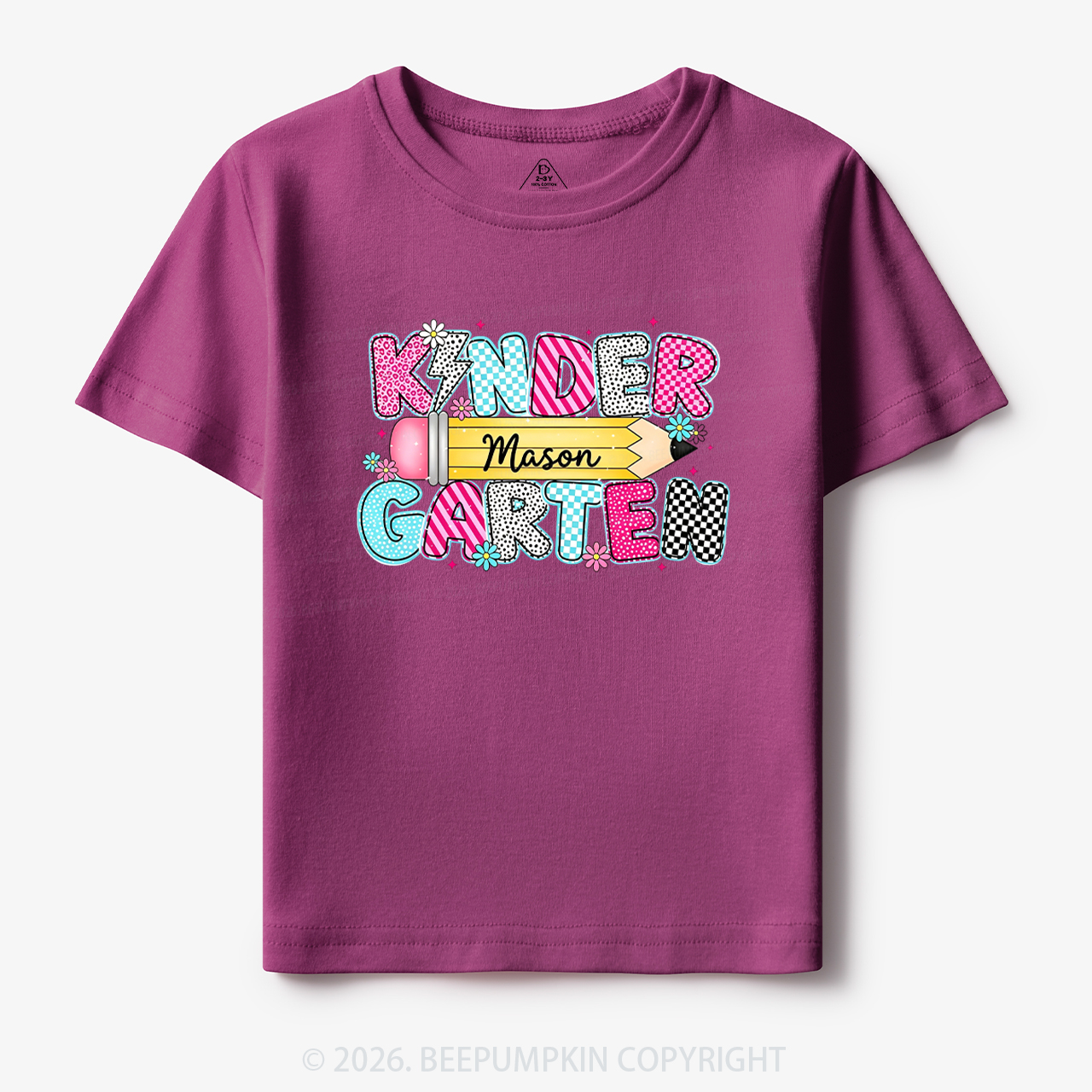 Personalized Kindergarten Name Back To School Toddler&Kid's Tees