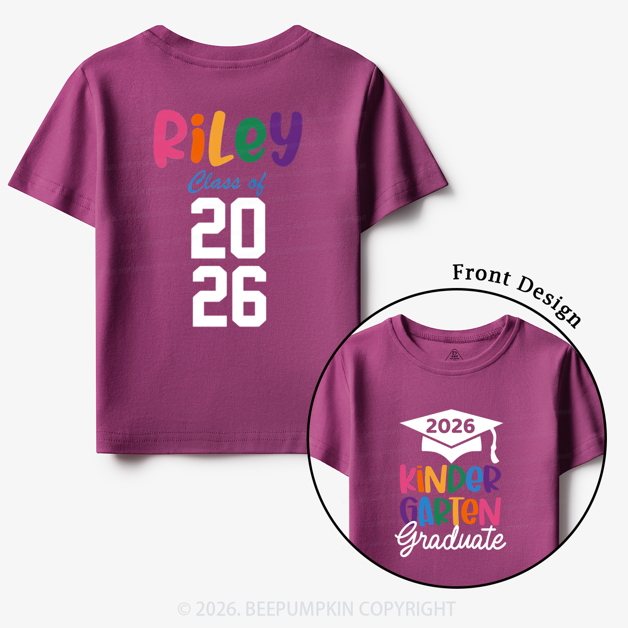Personalized Kindergarten Graduate 2026 Toddler&Kid's Tees