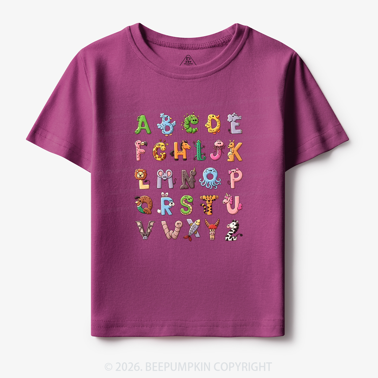 Cute Animals Alphabet Toddler&Kid's Tees