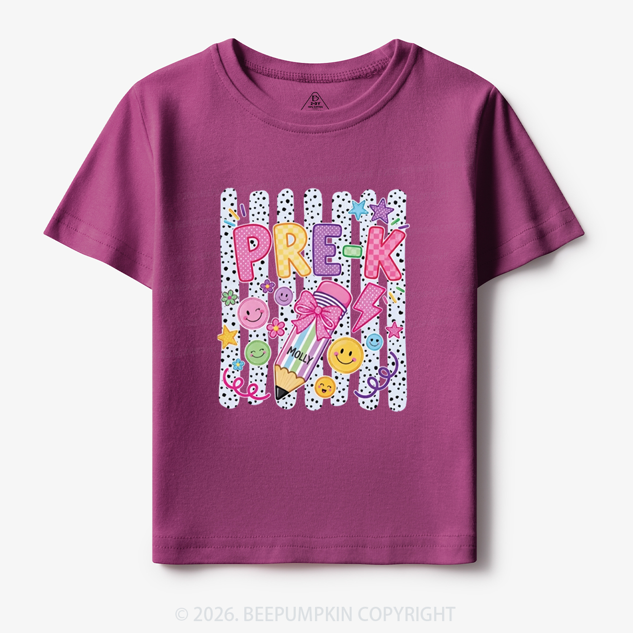 Personalized Pre-K Striped Back to School Toddler&Kid's Tees