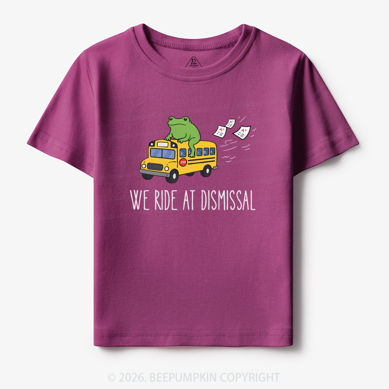 Funny Frog We Ride At Dismissal Toddler&Kid's Tees