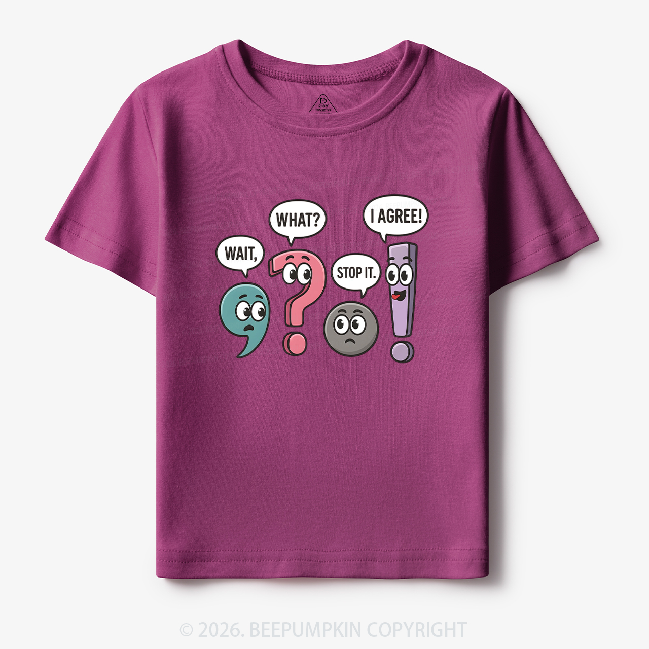 Funny Punctuation Back to School Toddler&Kid's Tees
