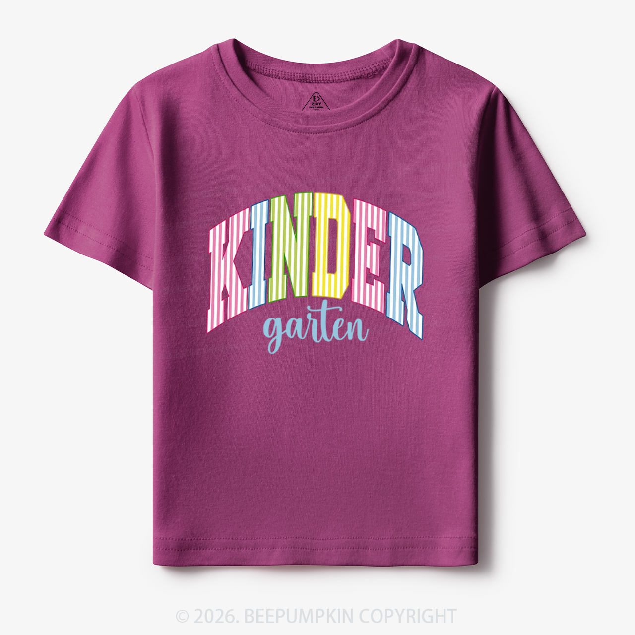 Colors Kindergarten Stripes Back to School Toddler&Kid's Tees