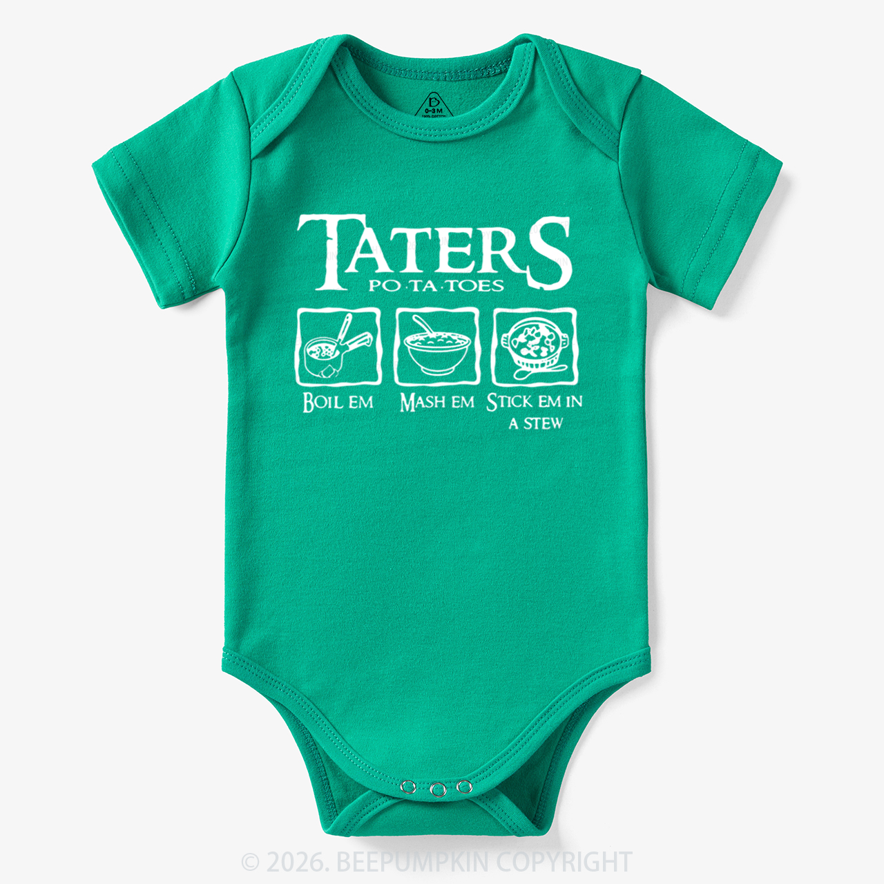 Taters Potatoes Funny Bodysuit