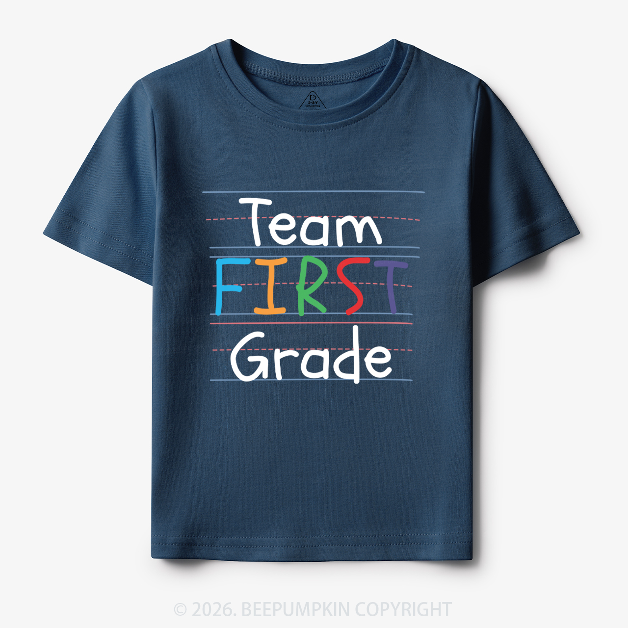 Team First Grade Back To School Kids T-shirts