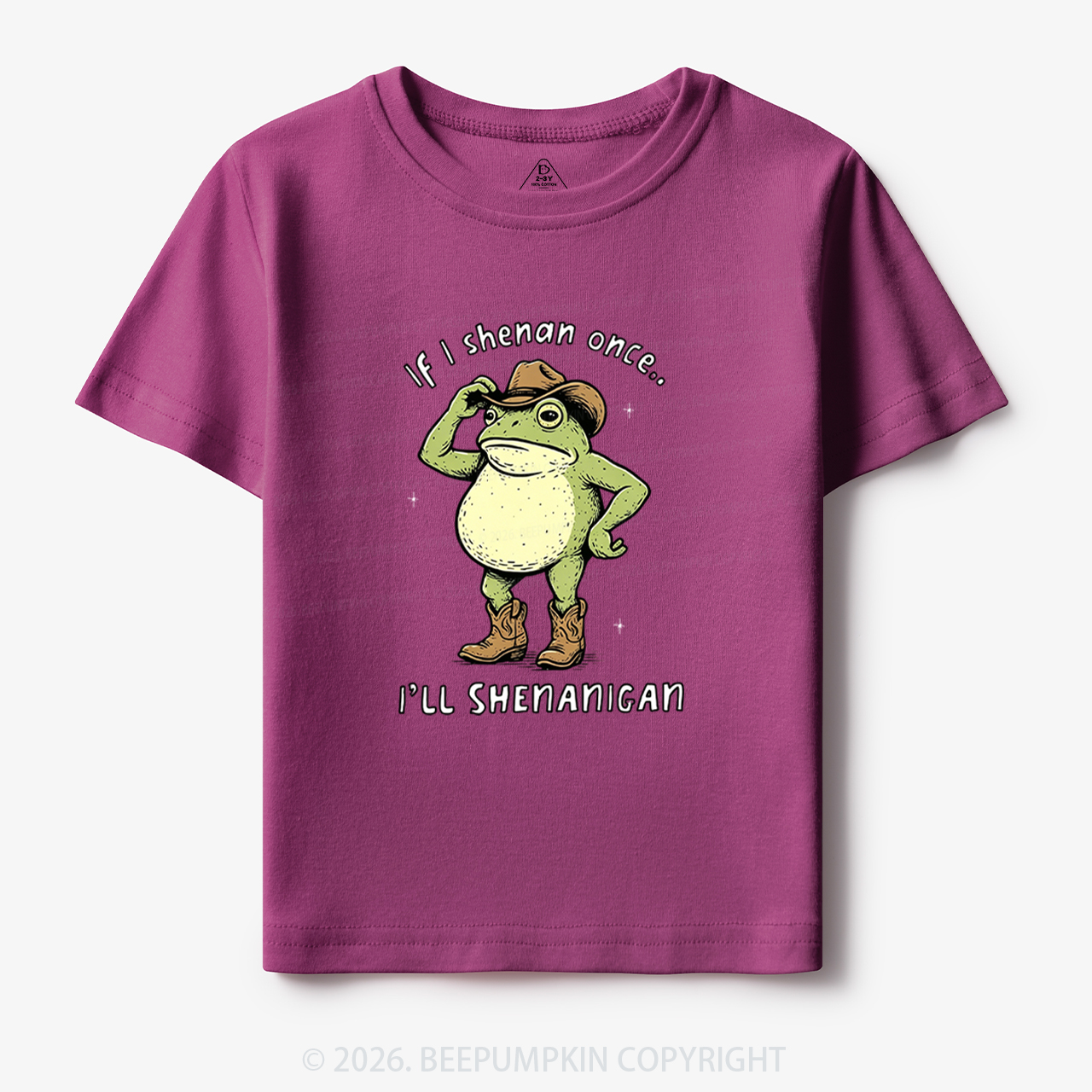 Funny Frog If I Shenan Once I'll Shenanigan Toddler&Kid's Tees