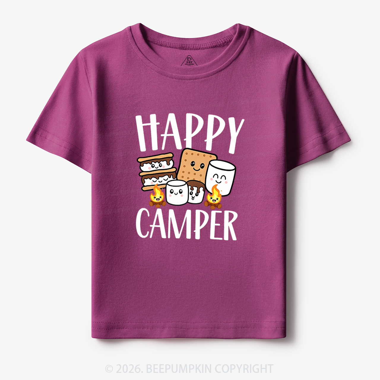 Happy Camper Cute Marshmallow Toddler&Kid's Tees