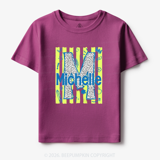 Personalized Name Alphabet Doodle Toddler&Kid's Tees