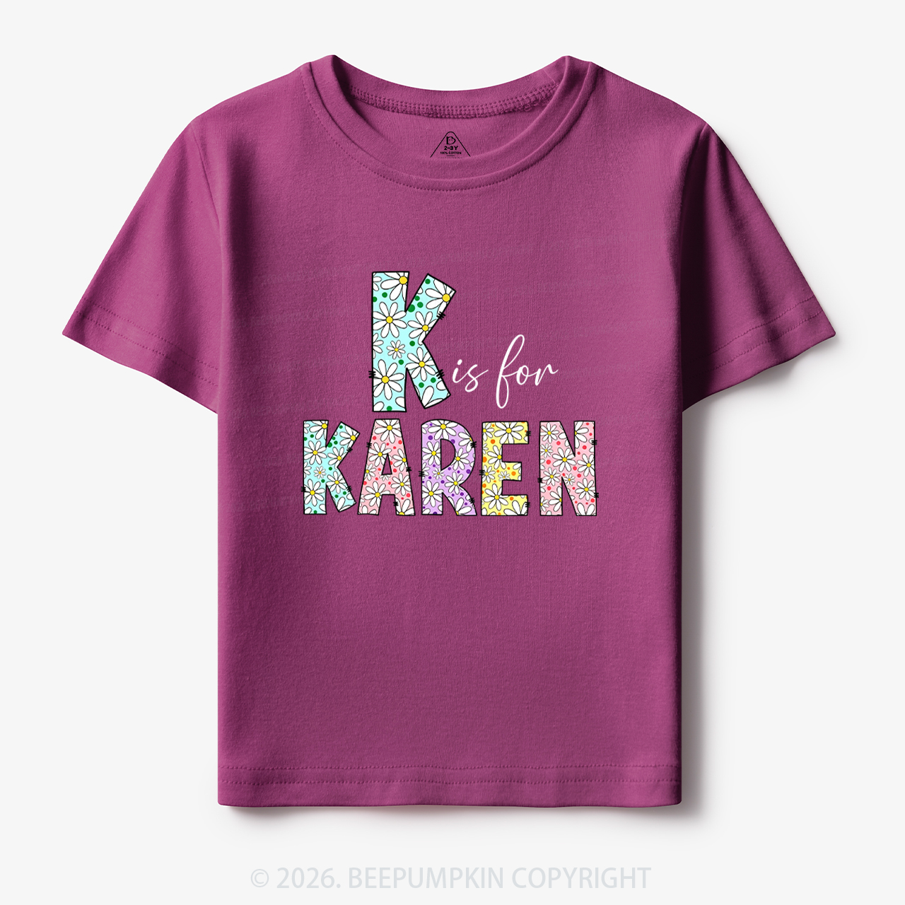 Personalized Daisy Letters Name Toddler&Kid's Tees