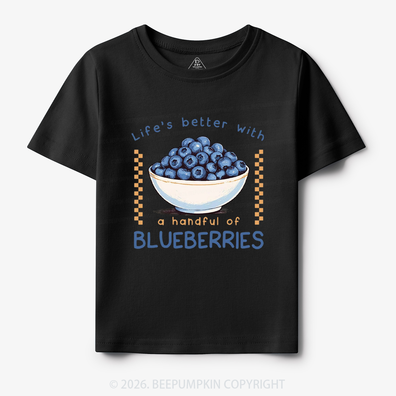 Life's better with a handful of Blueberries Funny Toddler&Kid's Tees