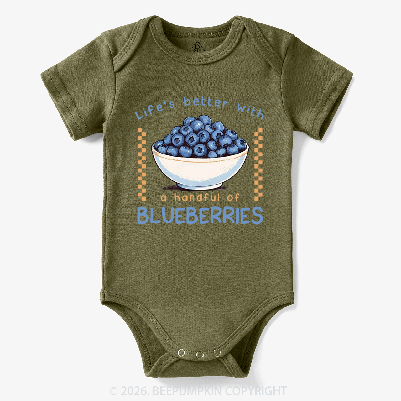 Life's better with a handful of Blueberries Funny Bodysuit