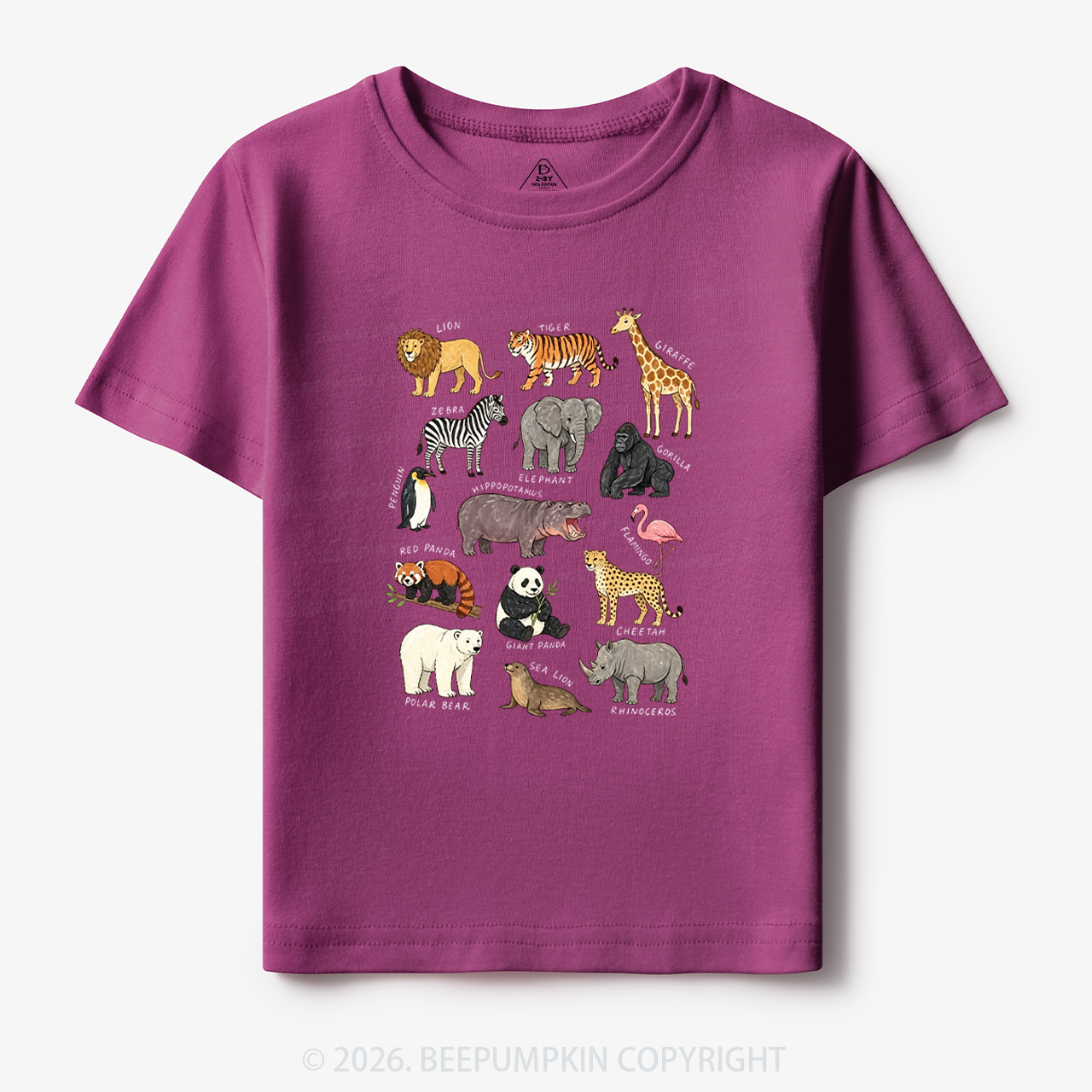 Zoo Animals Toddler&Kid's Tees