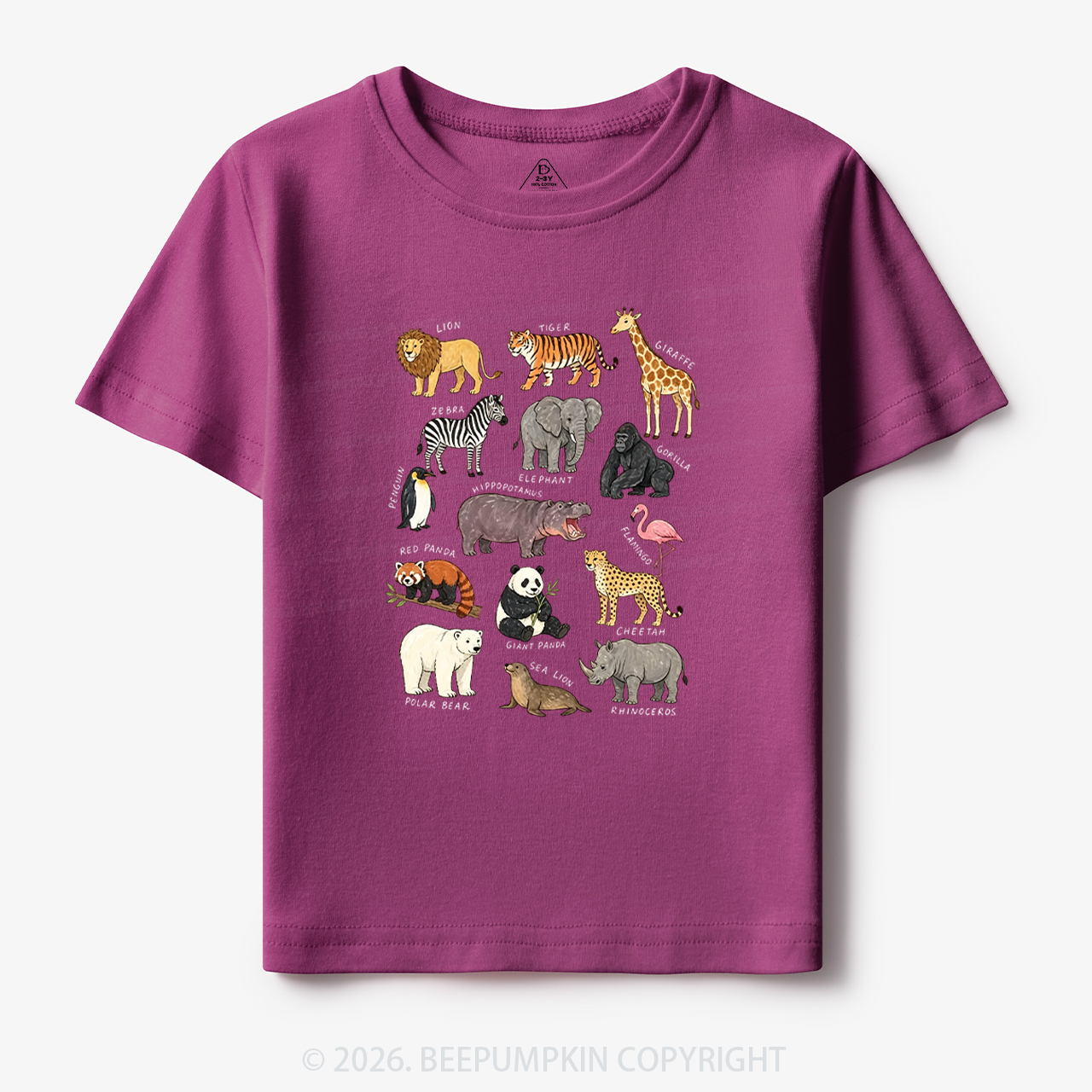 Zoo Animals Toddler&Kid's Tees