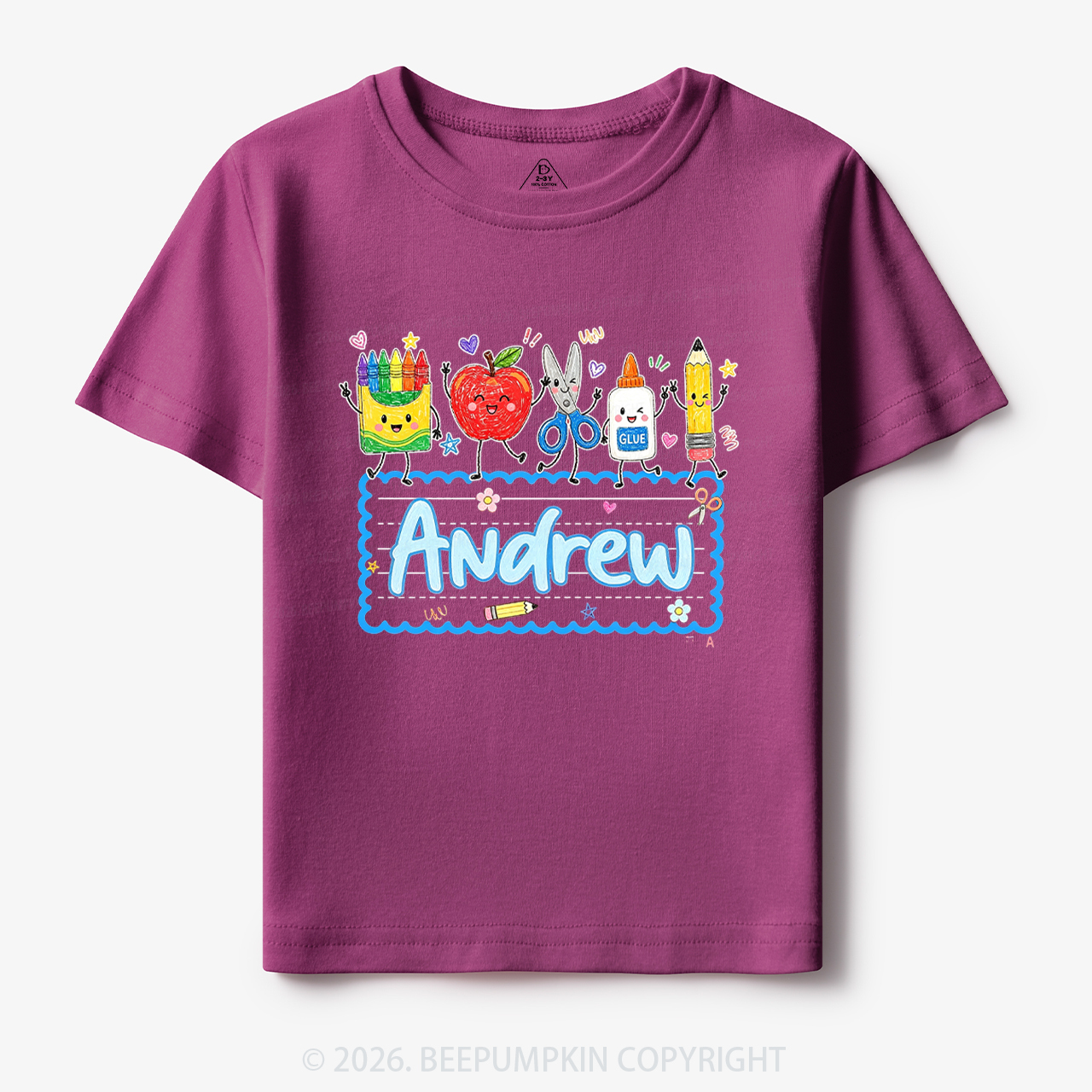 Personalized Back to School Doodle Name Toddler&Kid's Tees