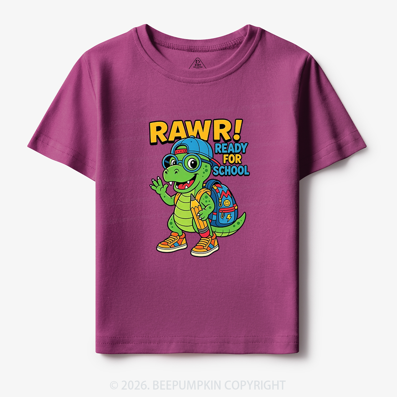 Rawr Ready for School Cute Dinosaur Toddler&Kid's Tees