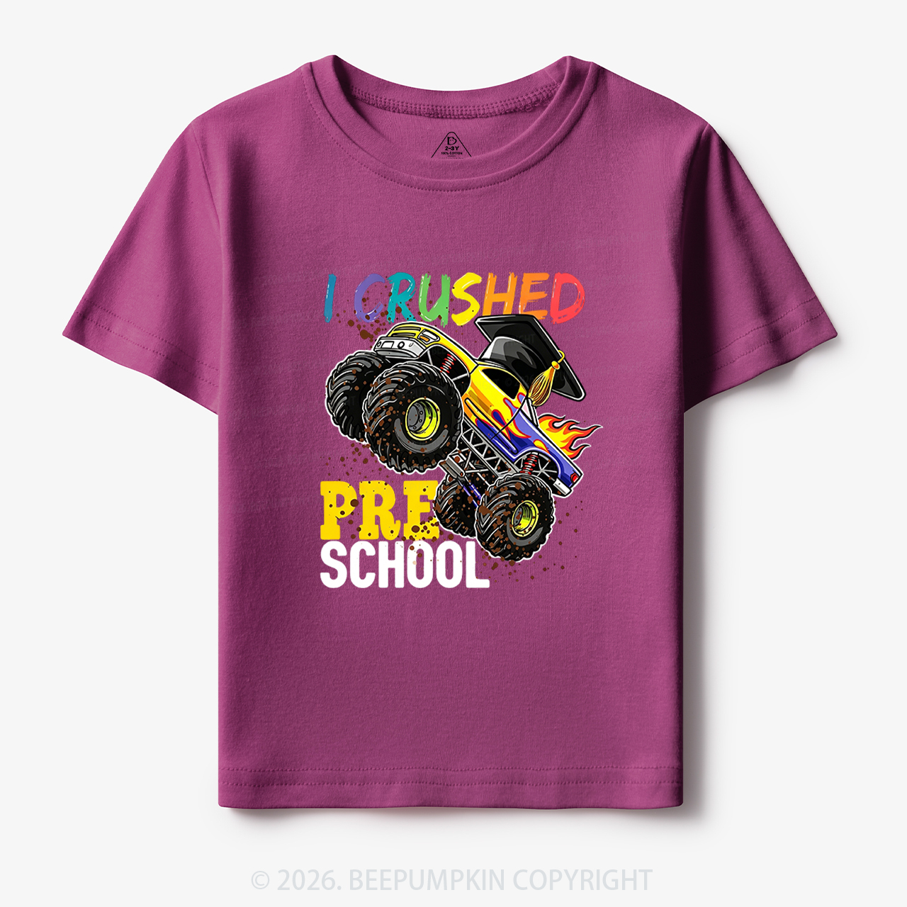 I Crushed Preschool Monster Truck Toddler&Kid's Tees