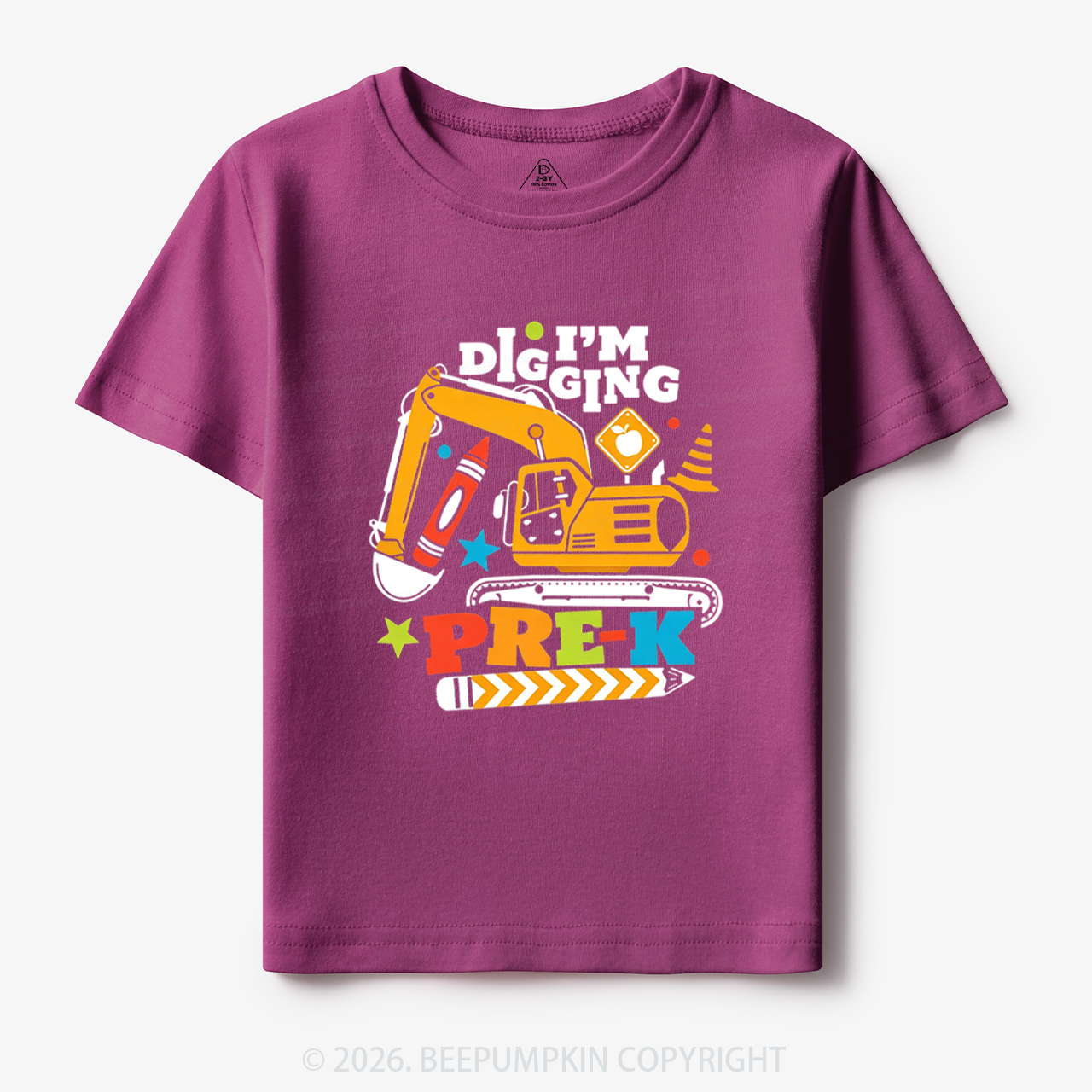 Excavator I'm Digging Pre-K Toddler&Kid's Tees