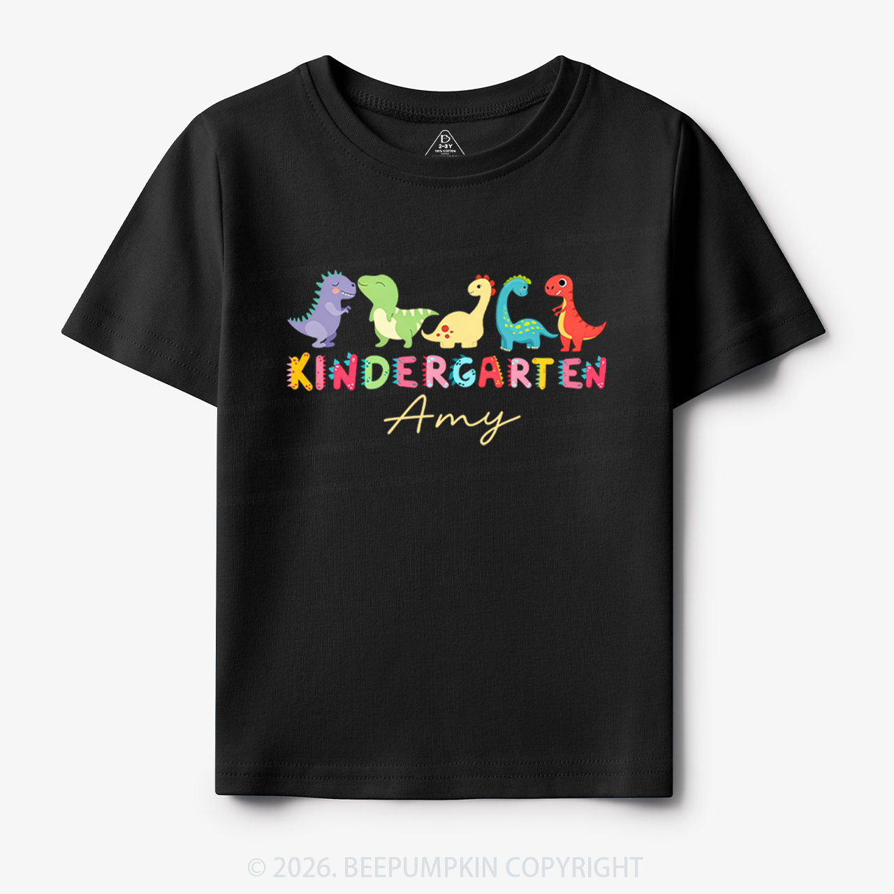 Personalized Name Dinosaur Kindergarten Toddler&Kid's Tees