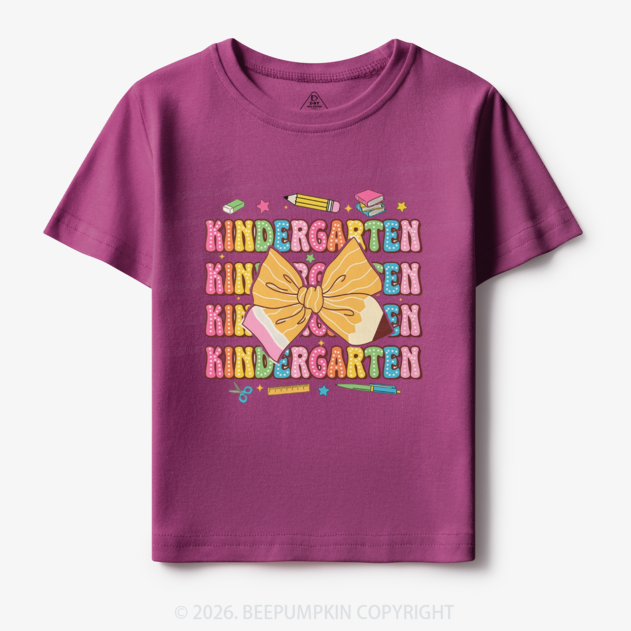 Kindergarten Pencil Coquette Bow Back To School Toddler&Kid's Tees