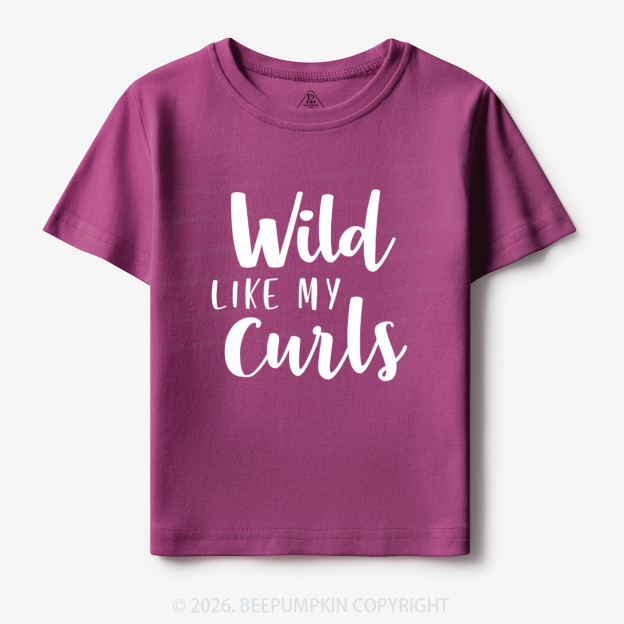 Wild Like My Curls Toddler&Kids Tees 7