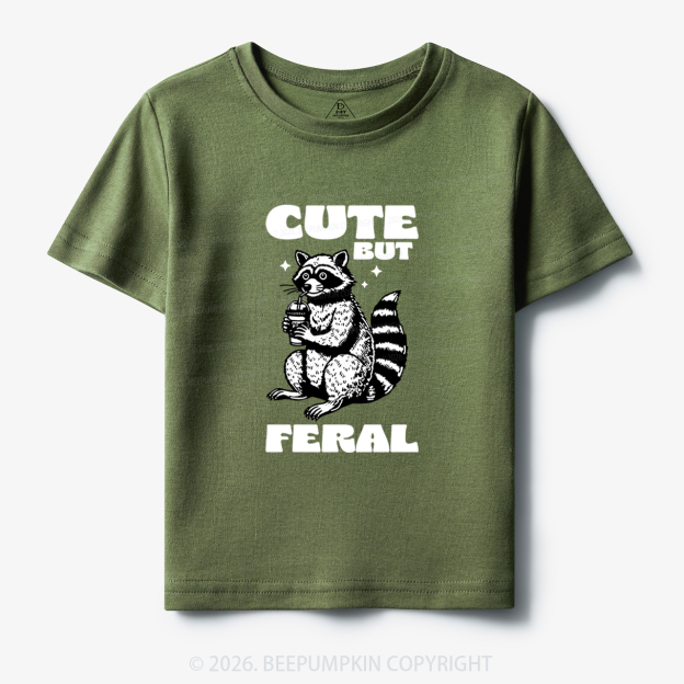 Cute But Feral Toddler&Kid's Tees Beepumpkin 7