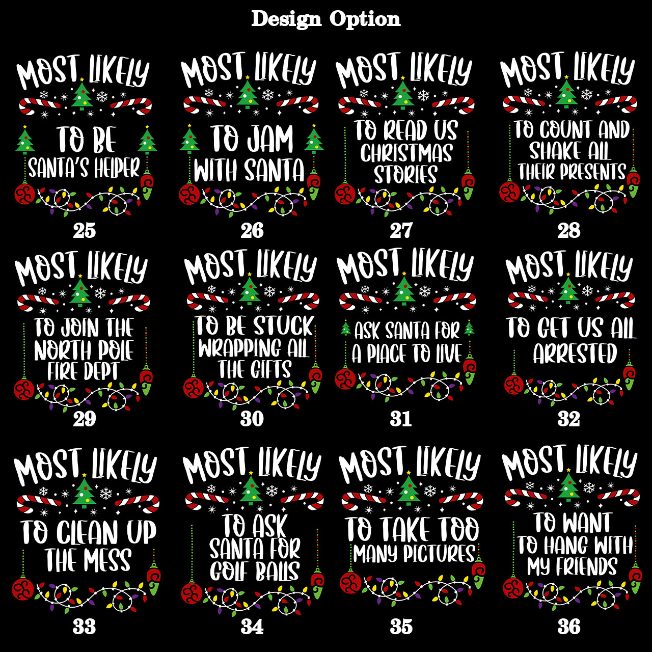 47 Quotes Funny Most Likely To Christmas Family Matching Shirts