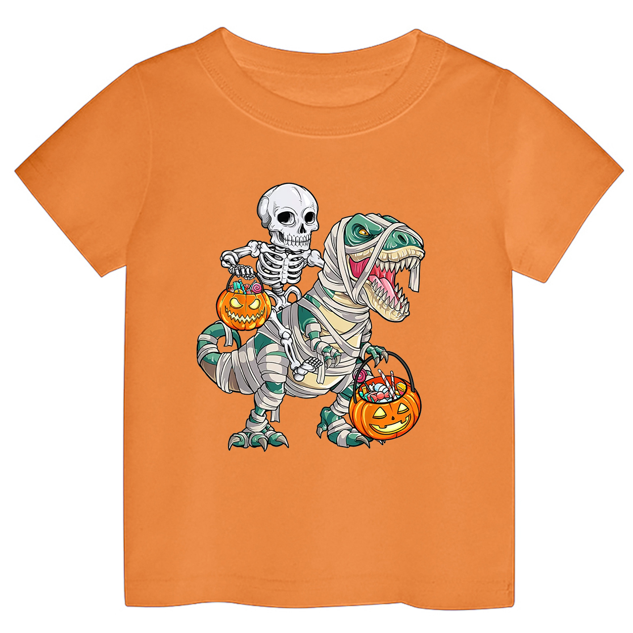 Spooky Saurus Dinosaur Halloween Kids Shirt 