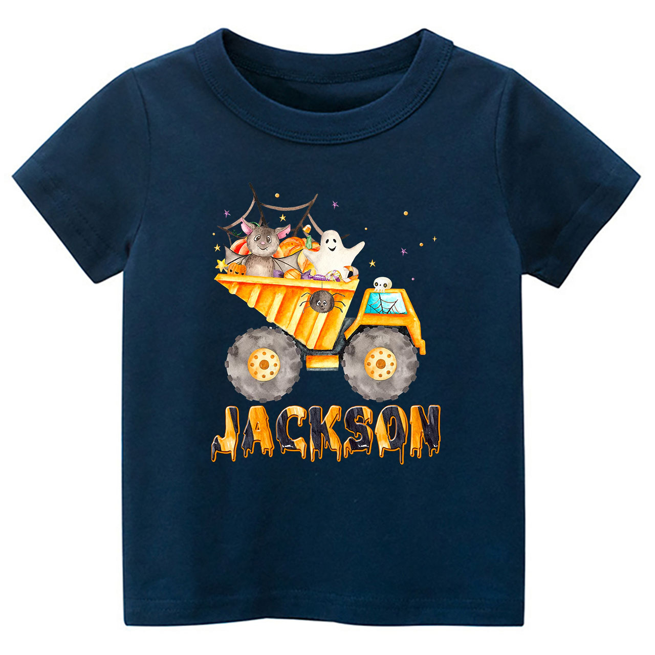 Personalized Dump Truck Halloween Kids Shirt 
