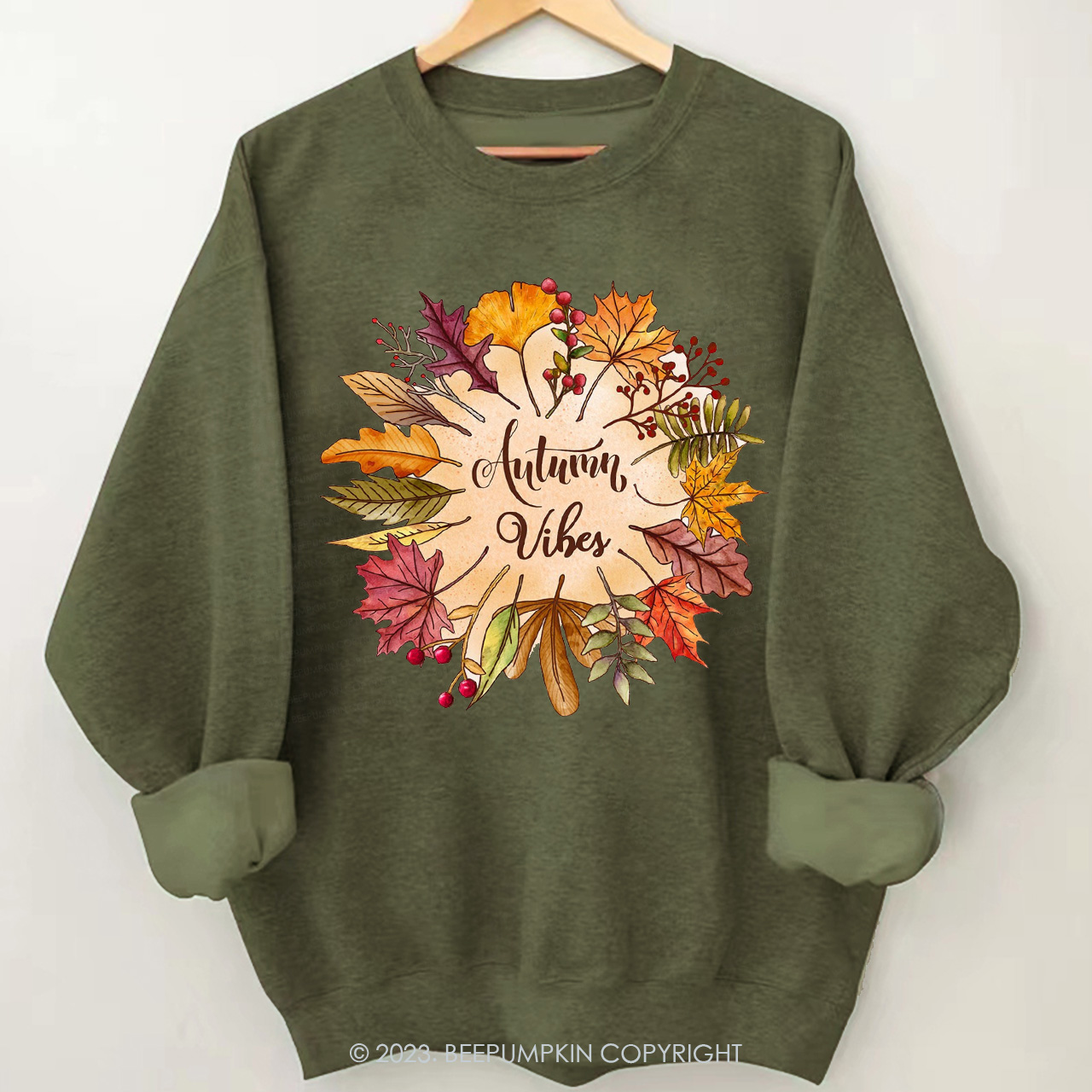Pretty Fall Leaves Autumn Sweatshirts