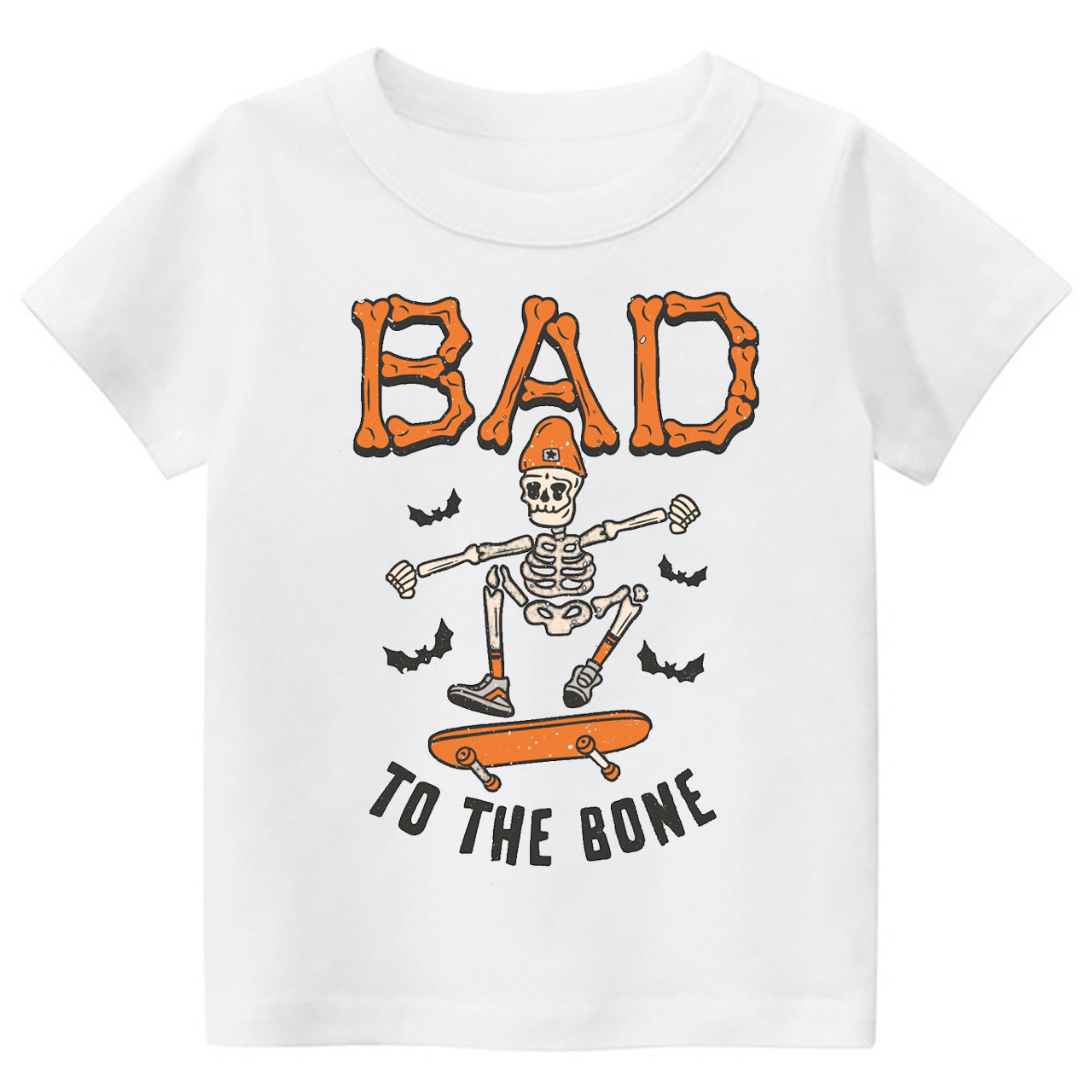 Bad To The Bone Halloween Kids Shirt 