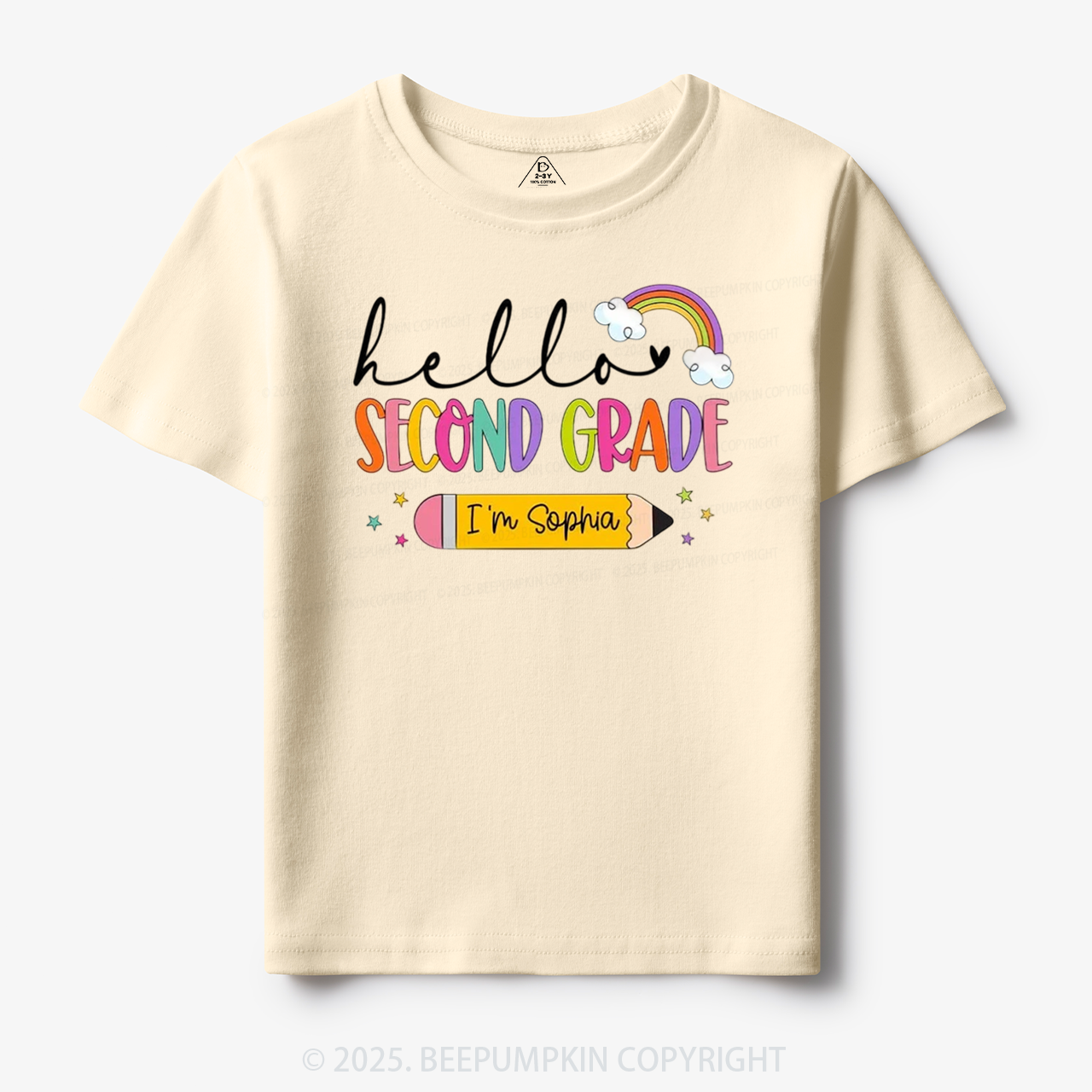 Personalized Hello Back To School Toddler&Kid's Tees Beepumpkin