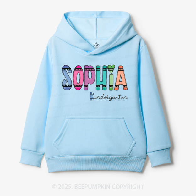 Personalized Colorful Name Magic Kid's Hoodies Beepumpkin
