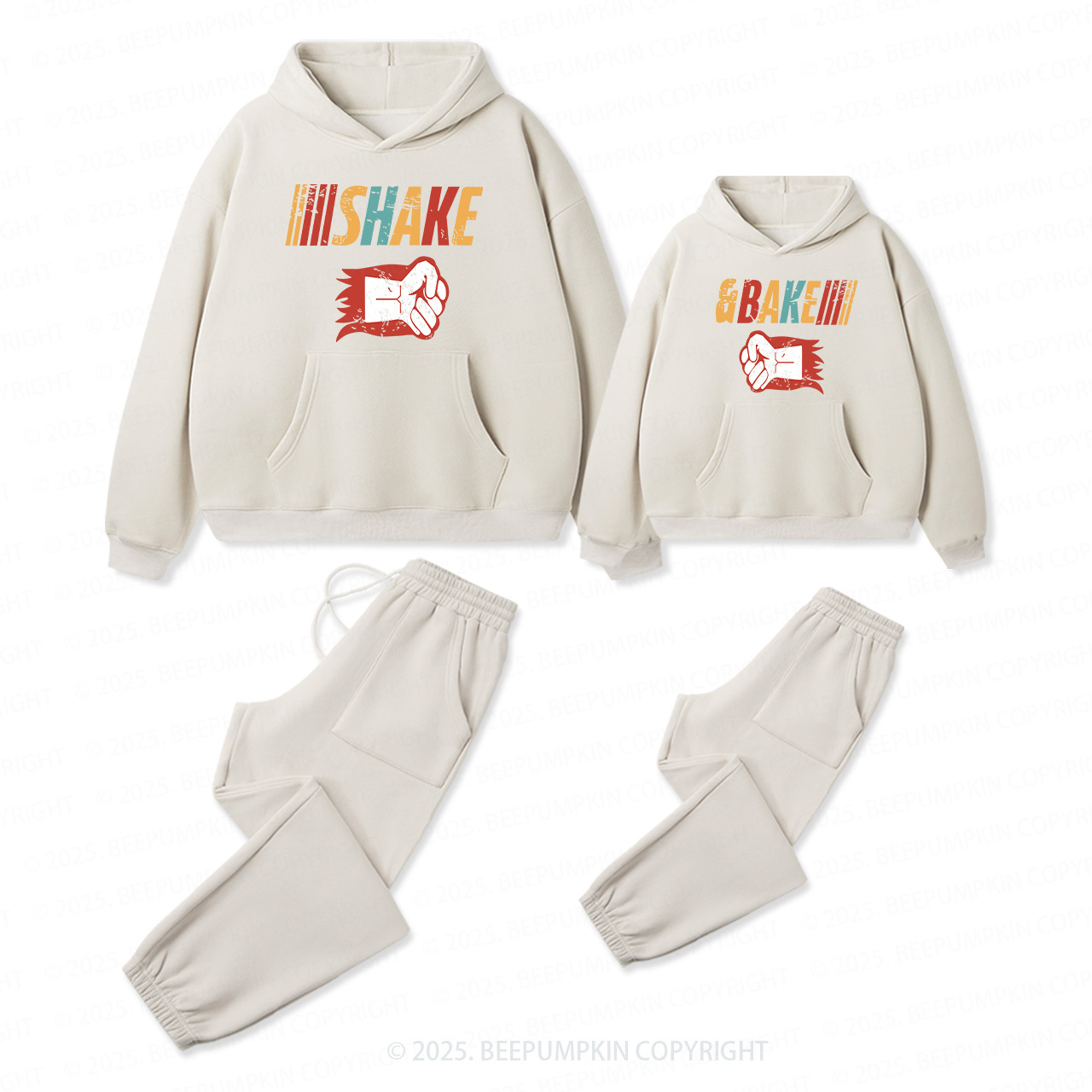 Shake And Bake Dad & Me Matching Hoodie Set