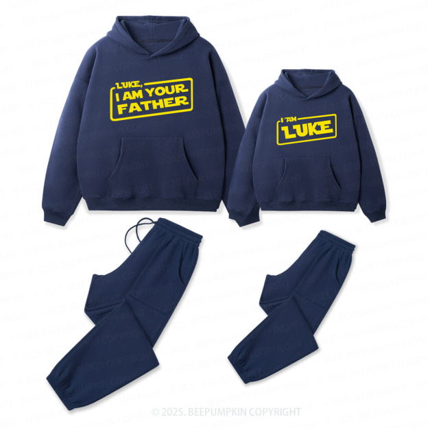 Personalized Name I Am Your Father Dad & Me Matching Hoodie Set