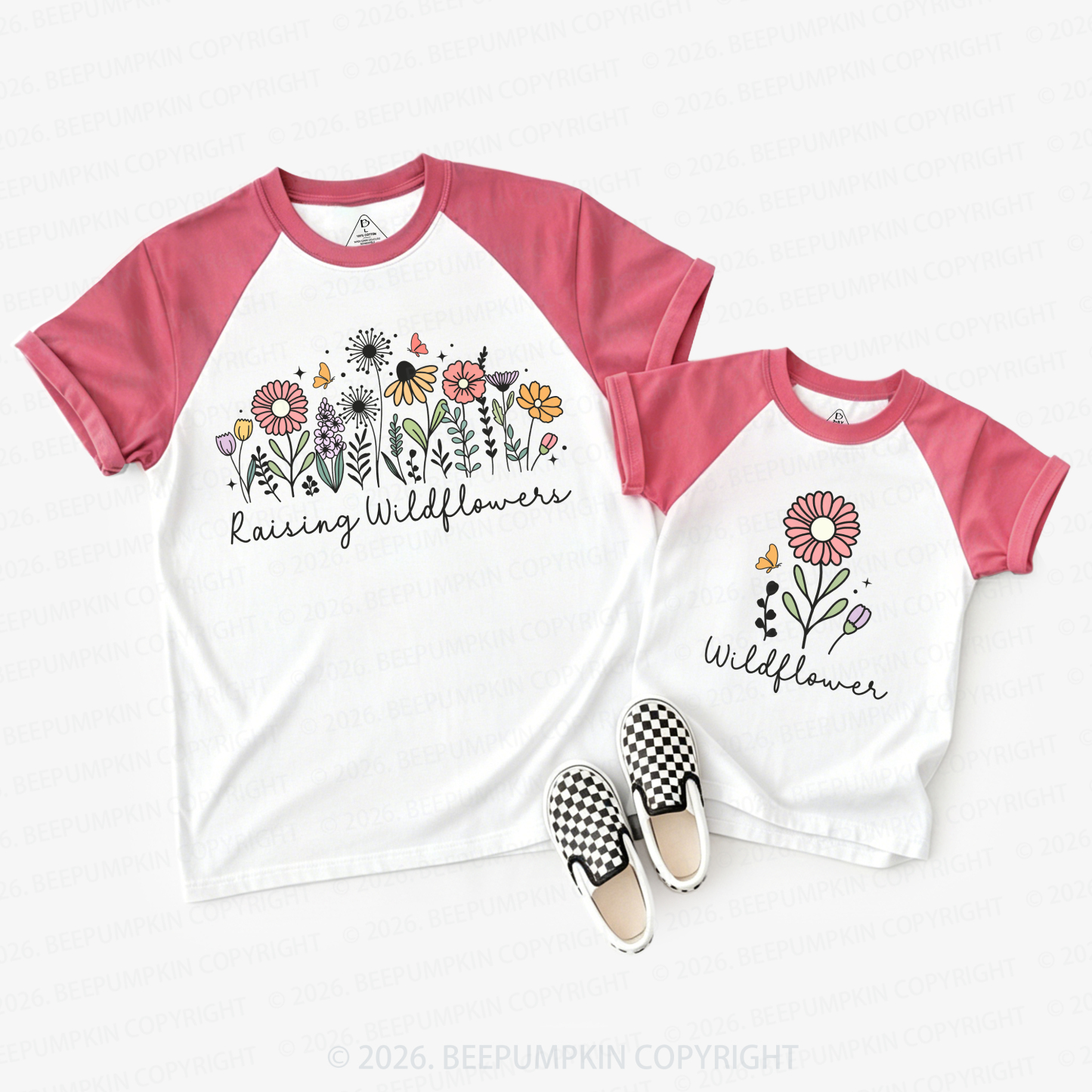 Raising Wildflowers Mom&Me Matching Raglan T-shirts