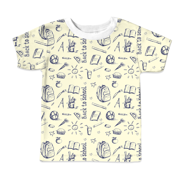 Back To School All Over Print Kids Tees