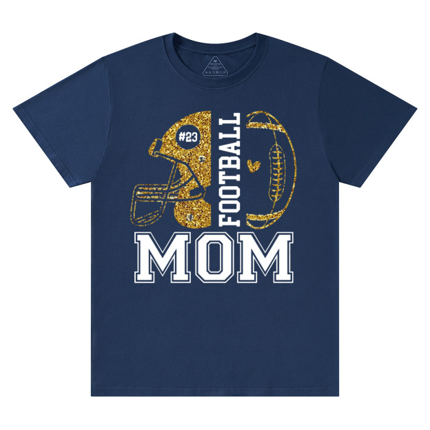 Personalized Football Mom T-Shirts Beepumpkin