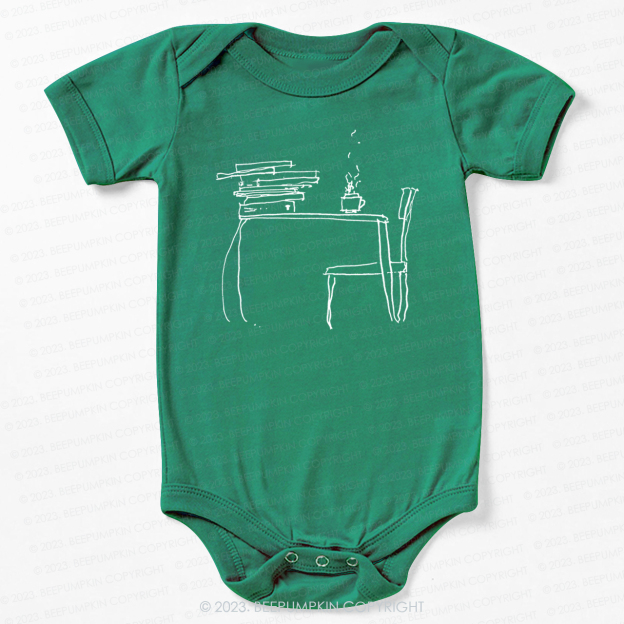 Literary Coffee Book Lover Bodysuit For Baby